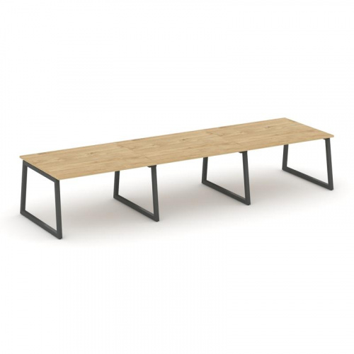 Style Project Стол переговорный SN-5T1.SPRG-053.3 Акация Лорка/Металл Антрацит 4140*1180*750 фото 4 Style Project Стол переговорный SN-5T1.SPRG-053.3 Акация Лорка/Металл Антрацит 4140*1180*750 фото 4