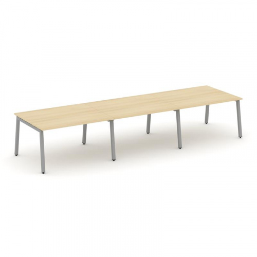 Style Project Стол переговорный SN-5A.SPRG-052.3 Дуб Наварра/Металл Белый 3540*1180*750 фото 4 Style Project Стол переговорный SN-5A.SPRG-052.3 Дуб Наварра/Металл Белый 3540*1180*750 фото 4