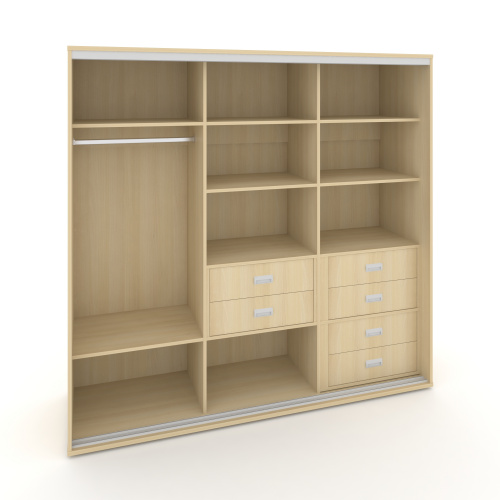 Корпус 3-х секционного шкафа низкого L=2519мм Maris SH.K3-7.2 K3