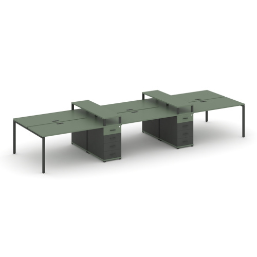 Бенч-система на 6 мест с 2 опорными тумбами Concept CN.DRS-467 фото 2 Бенч-система на 6 мест с 2 опорными тумбами Concept CN.DRS-467 фото 2