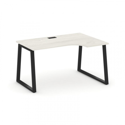 Style Project Стол рабочий эргоном. SN-6T1.SPA-002(R) Акация Лорка/Металл Антрацит/Заглушка Пластик фото 4 Style Project Стол рабочий эргоном. SN-6T1.SPA-002(R) Акация Лорка/Металл Антрацит/Заглушка Пластик фото 4