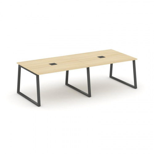 Style Project Стол переговорный SN-6T1.SPRG-043 Акация Лорка/Металл Антрацит/Заглушка Металл Антраци фото 28