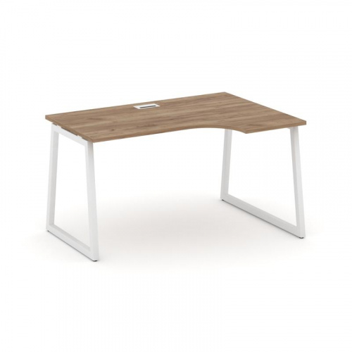 Style Project Стол рабочий эргоном. SN-4T1.SPA-012(R) Акация Лорка/Металл Антрацит/Заглушка Пластик фото 16