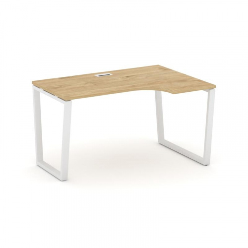 Style Project Стол рабочий эргоном. SN-6T2.SPA-011(R) Акация Лорка/Металл Антрацит/Заглушка Пластик фото 3