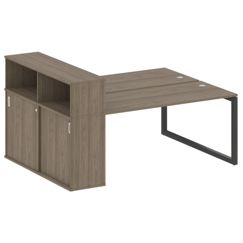 Бенч-система с шкафом-купе на О-обр. м/к Metal System Quattro 50БО.РС-СШК-2.4