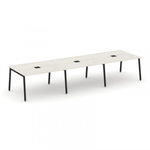 Style Project Стол переговорный SN-4A.SPRG-054 Белый/Металл Антрацит 4740*1180*750 фото 7 Style Project Стол переговорный SN-4A.SPRG-054 Белый/Металл Антрацит 4740*1180*750 фото 7