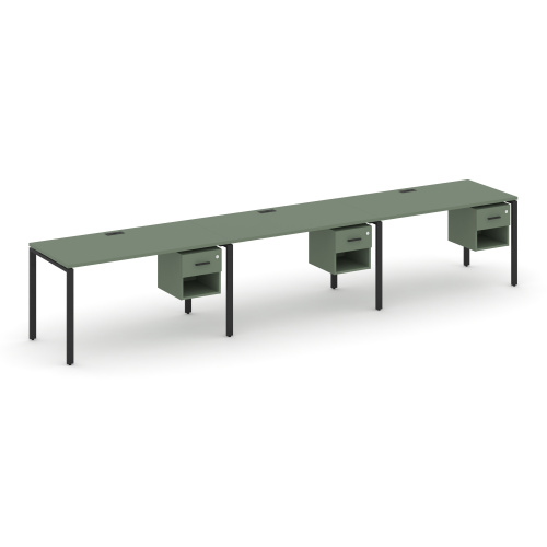 Бенч-система на 3 места с подвесными тумбами Concept CN.ORS-139 Бенч-система на 3 места с подвесными тумбами Concept CN.ORS-139