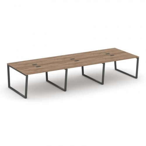 Style Project Рабочая станция 2-х сторон. SN-6T2.DRS-083 Акация Лорка/Металл Антрацит/Заглушка Пласт фото 23