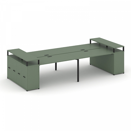 Бенч-система с опорными распашными шкафами Concept CN.DRS-267