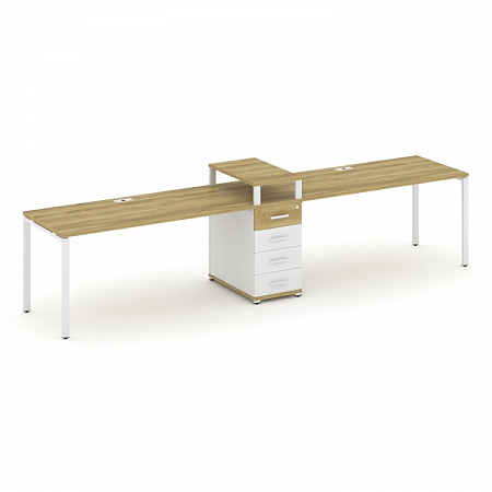 Бенч-система на 2 места с 1 опорной тумбой Concept CN.ORS-420