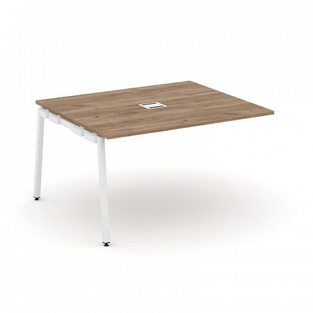 Style Project Проходной наб. элем. перег. стола SN-4A.NSPRG-033 Дуб Табак/Металл Белый 1380*1180*750