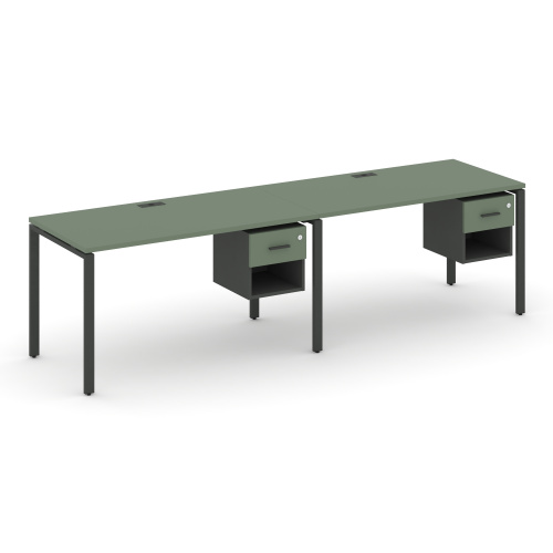 Бенч-система на 2 места с подвесными тумбами Concept CN.ORS-120 фото 2 Бенч-система на 2 места с подвесными тумбами Concept CN.ORS-120 фото 2