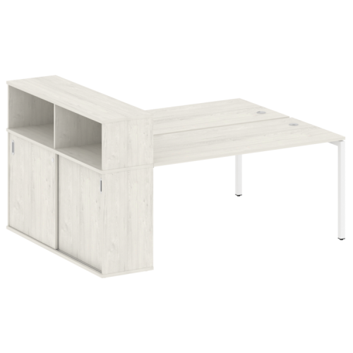 Бенч-система с шкафом-купе на П-обр. м/к Metal System Quattro 40БП.РС-СШК-2.4 фото 7 Бенч-система с шкафом-купе на П-обр. м/к Metal System Quattro 40БП.РС-СШК-2.4 фото 7