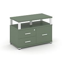 Тумба приставная с 2 ящиками Concept CN.TSP-006 W