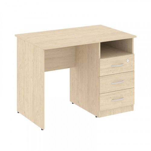 Nova S Стол письменный с тумбой правый В.СПТ-1 (R) Бук Артизан 1000*650*750 фото 2