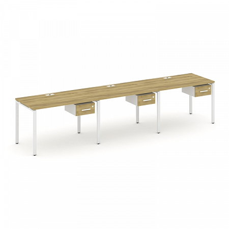 Бенч-система на 3 места с подвесными тумбами Concept CN.ORS-130