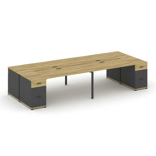 Бенч-система на 4 места с 2 опорными тумбами Concept CN.DRS-432 фото 4