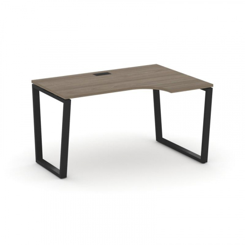 Style Project Стол рабочий эргоном. SN-6T2.SPA-011(R) Акация Лорка/Металл Антрацит/Заглушка Пластик фото 4