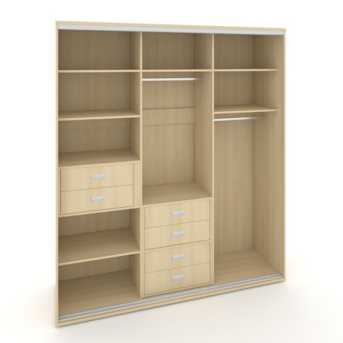 Корпус 3-х секционного шкафа высокого L=2519мм Maris SH.K3-7.1 K6