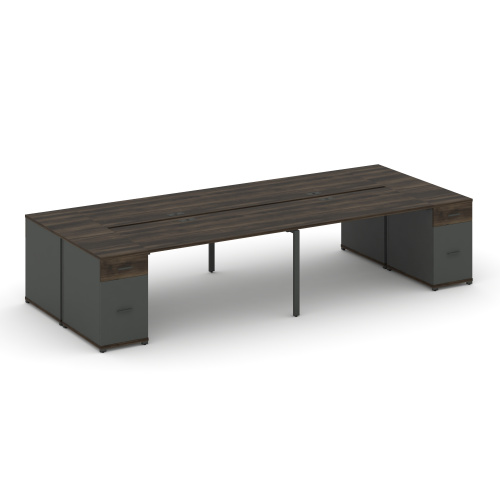 Бенч-система на 4 места с 2 опорными тумбами Concept CN.DRS-432 фото 3