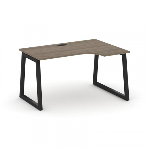 Style Project Стол рабочий эргоном. SN-5T1.SPA-001(R) Акация Лорка/Металл Антрацит/Заглушка Пластик фото 7 Style Project Стол рабочий эргоном. SN-5T1.SPA-001(R) Акация Лорка/Металл Антрацит/Заглушка Пластик фото 7