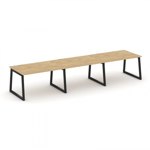 Style Project Стол переговорный SN-5T1.SPRG-024.3 Акация Лорка/Металл Антрацит 4740*980*750 фото 2