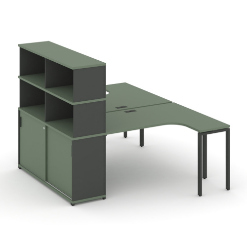 Бенч-система с опорным шкафом-купе с надставкой Concept CN.DSA-221 фото 2 Бенч-система с опорным шкафом-купе с надставкой Concept CN.DSA-221 фото 2