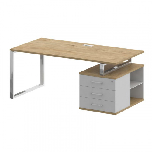 Стол руководителя с опорной тумбой Shift SK.SRT-180 (R) фото 2 Стол руководителя с опорной тумбой Shift SK.SRT-180 (R) фото 2