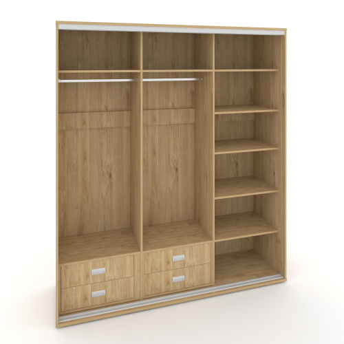 Корпус 3-х секционного шкафа высокого L=2669мм Maris SH.K3-8.1 K3 фото 3