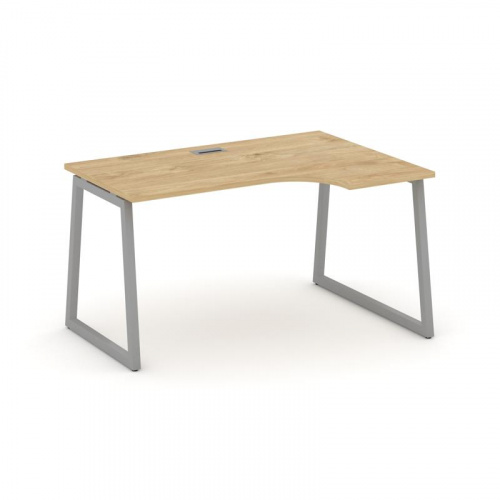 Style Project Стол рабочий эргоном. SN-4T1.SPA-012(R) Акация Лорка/Металл Антрацит/Заглушка Пластик фото 2