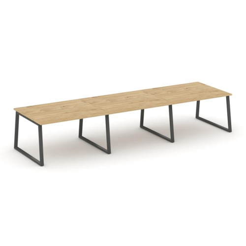 Style Project Стол переговорный SN-6T1.SPRG-053.3 Акация Лорка/Металл Антрацит 4140*1180*750 фото 7 Style Project Стол переговорный SN-6T1.SPRG-053.3 Акация Лорка/Металл Антрацит 4140*1180*750 фото 7