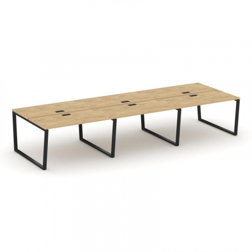 Style Project Рабочая станция 2-х сторон. SN-6T2.DRS-083 Акация Лорка/Металл Антрацит/Заглушка Пласт