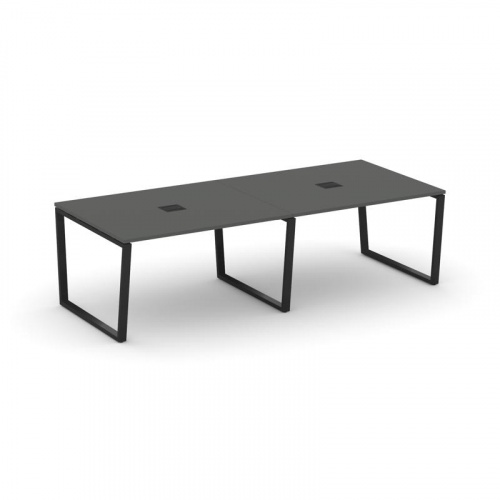 Style Project Стол переговорный SN-6T2.SPRG-043 Акация Лорка/Металл Антрацит/Заглушка Металл Антраци фото 9