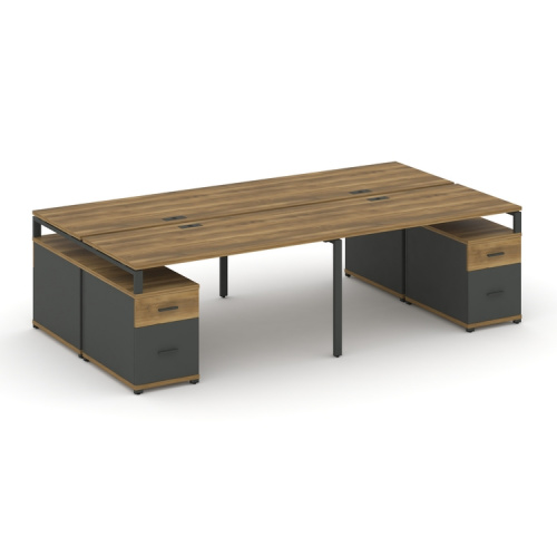 Бенч-система на 4 места с 2 опорными тумбами Concept CN.DRS-331 Бенч-система на 4 места с 2 опорными тумбами Concept CN.DRS-331