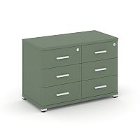 Тумба приставная с 6 ящиками Concept CN.TSP-007 W