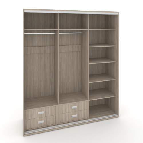 Корпус 3-х секционного шкафа высокого L=2369мм Maris SH.K3-6.1 K3 фото 4