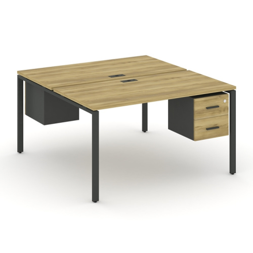 Бенч-система на 2 места с подвесными тумбами Concept CN.DRS-114 фото 4