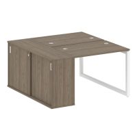 Бенч-система с шкафом-купе на О-обр. м/к Metal System Quattro 50БО.РС-СШК-1.1